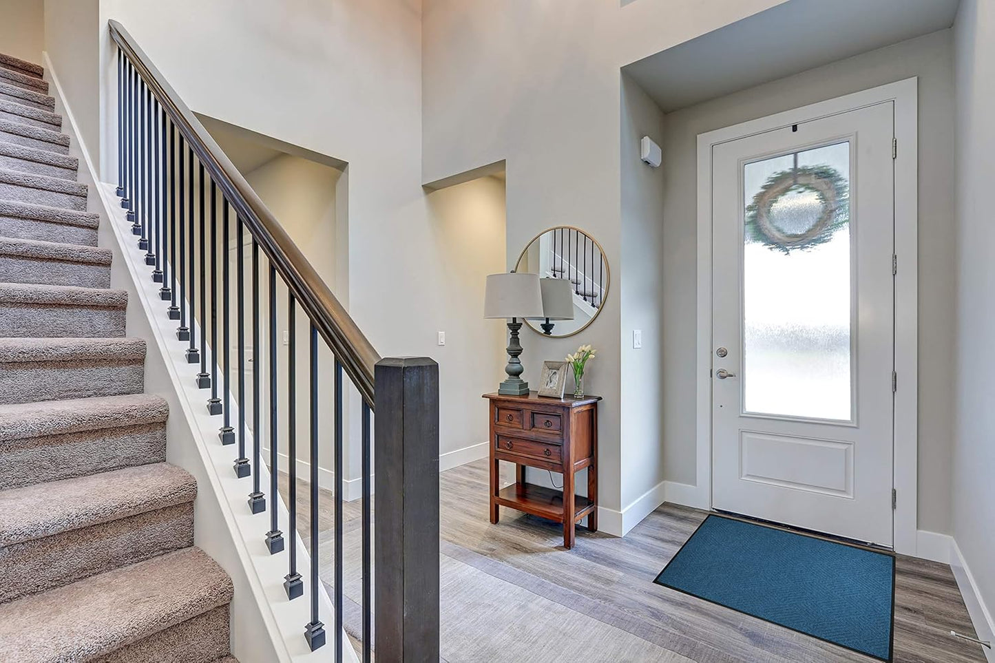 WaterHog Diamond | Commercial-Grade Entrance Mat with Rubber Border – Indoor/Outdoor, Quick Drying, Stain Resistant Door Mat (Camel, 3' x 10')