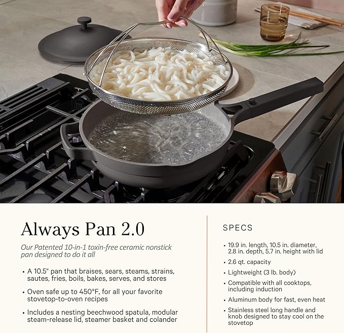 Our Place Cookware Set - 13-Piece Kit Including the Always Pan, Perfect Pot and Spatulas | Multifunctional, Toxin-Free Nonstick | Heat Safe up to 450°F | Oven, Stove, Induction Compatible | Spice