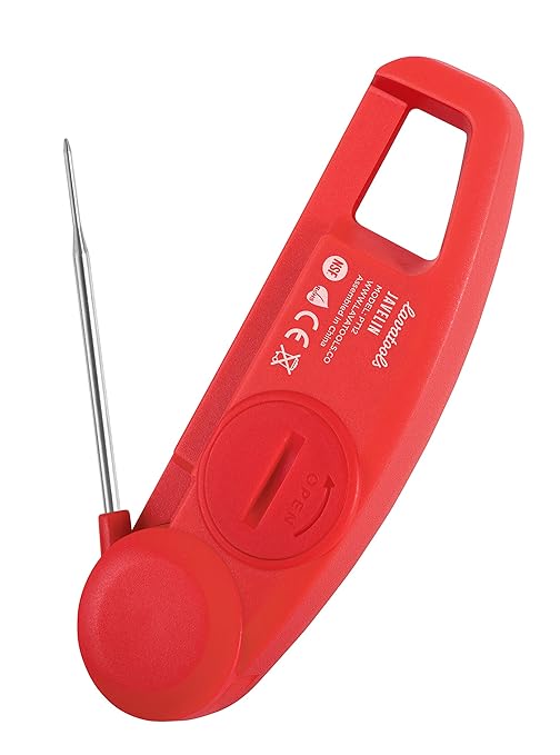 Lavatools Javelin® Ultra-Fast 3-Second Digital Instant Read Meat Thermometer for Grill and Cooking, 2.75" Probe, Compact Foldable Design, Large Display, IP65 Water Resistant, NSF Certified – Sambal