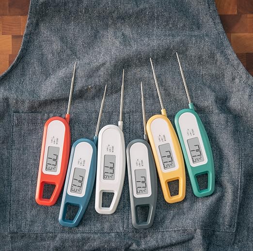 Lavatools Javelin® Ultra-Fast 3-Second Digital Instant Read Meat Thermometer for Grill and Cooking, 2.75" Probe, Compact Foldable Design, Large Display, IP65 Water Resistant, NSF Certified – Sesame